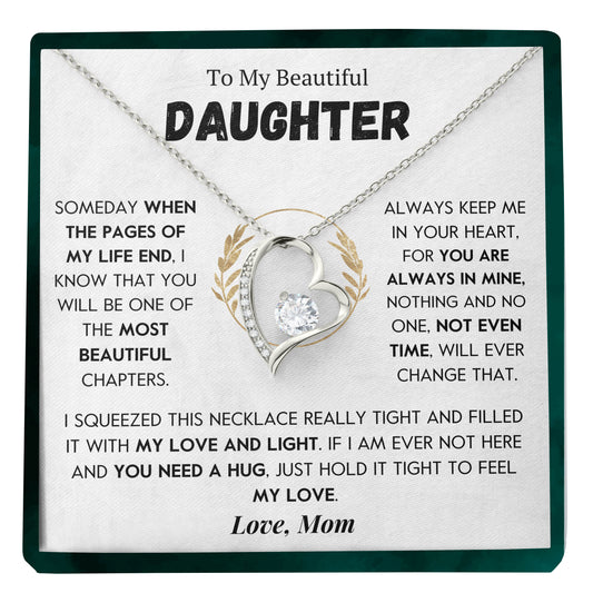 To My Daughter | Always in my Heart | Forever Love Necklace | New