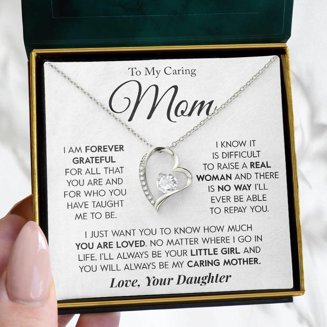 To My Mom | "Real Woman" | Forever Love Necklace