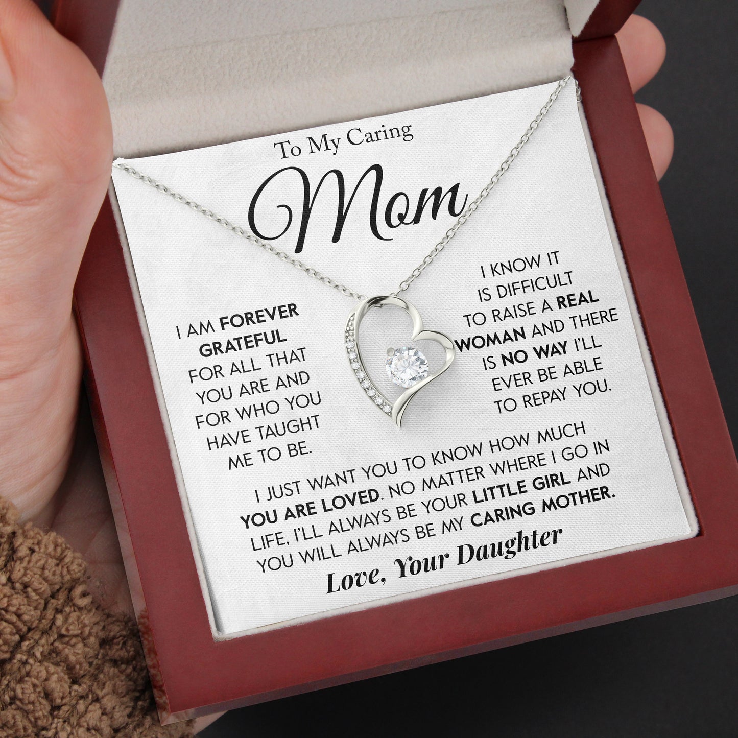 To My Mom | "Real Woman" | Forever Love Necklace