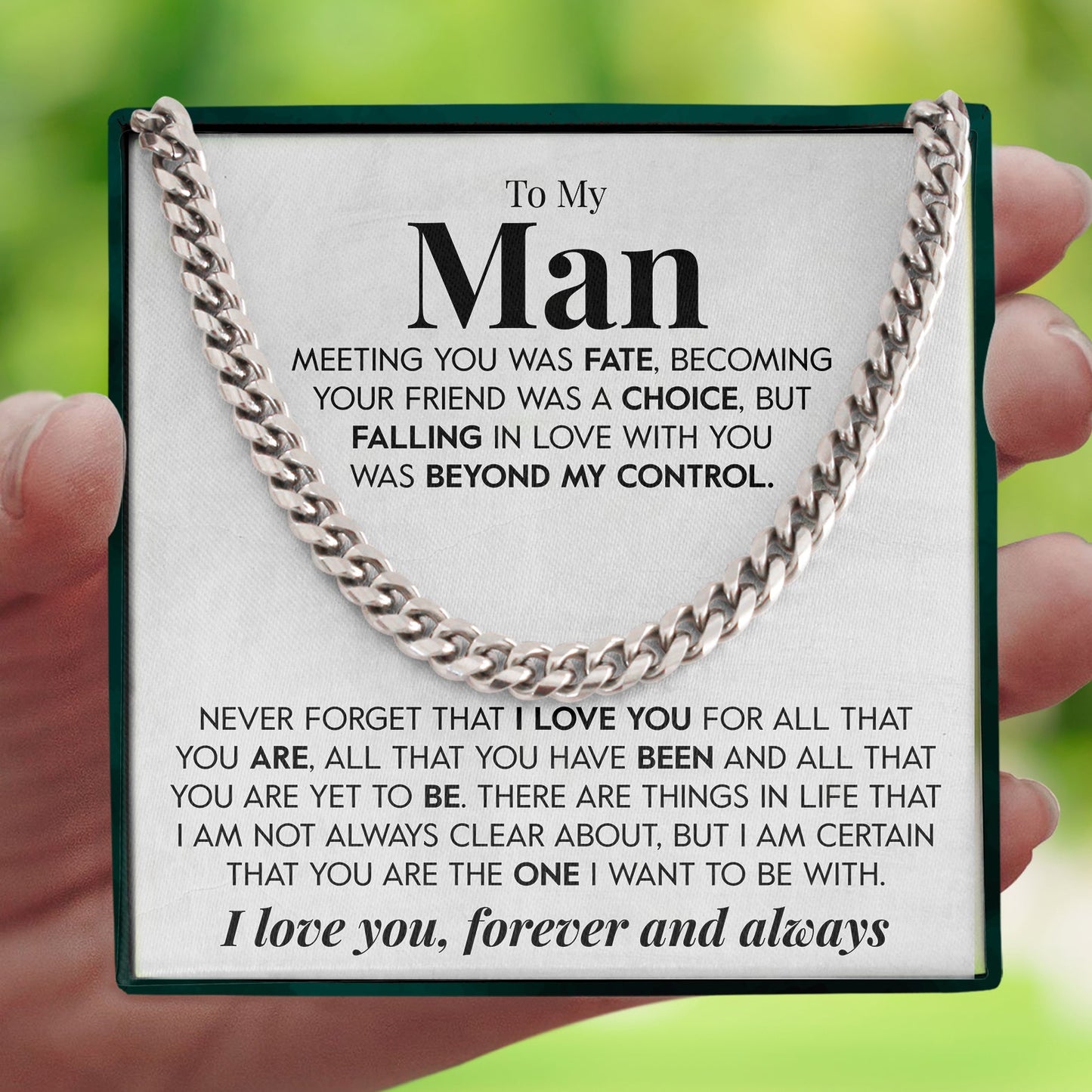 To My Man | "Beyond My Control" | Cuban Neck Chain