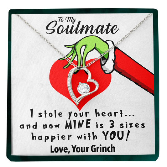 To My Soulmate | "You Stole My Heart" | Forever Love Necklace